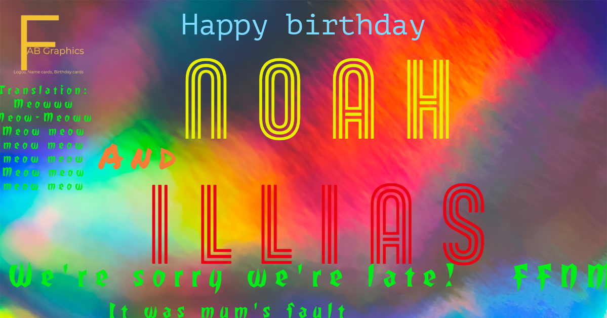 BD Noah and Illias – FFNM